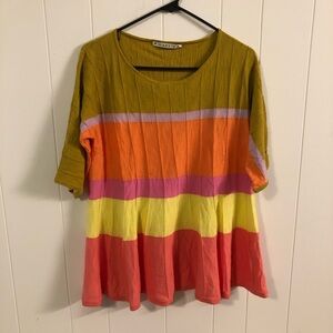 Mansted Colorful Flowing Spring Top NWOT Medium